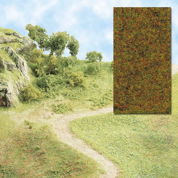 Black Forest® Hobby Supply Co Busch 7114 A Scale Static Wild Grass Flocking -- Autumn 8-7/16oz 250ml — All Scale Scenery >