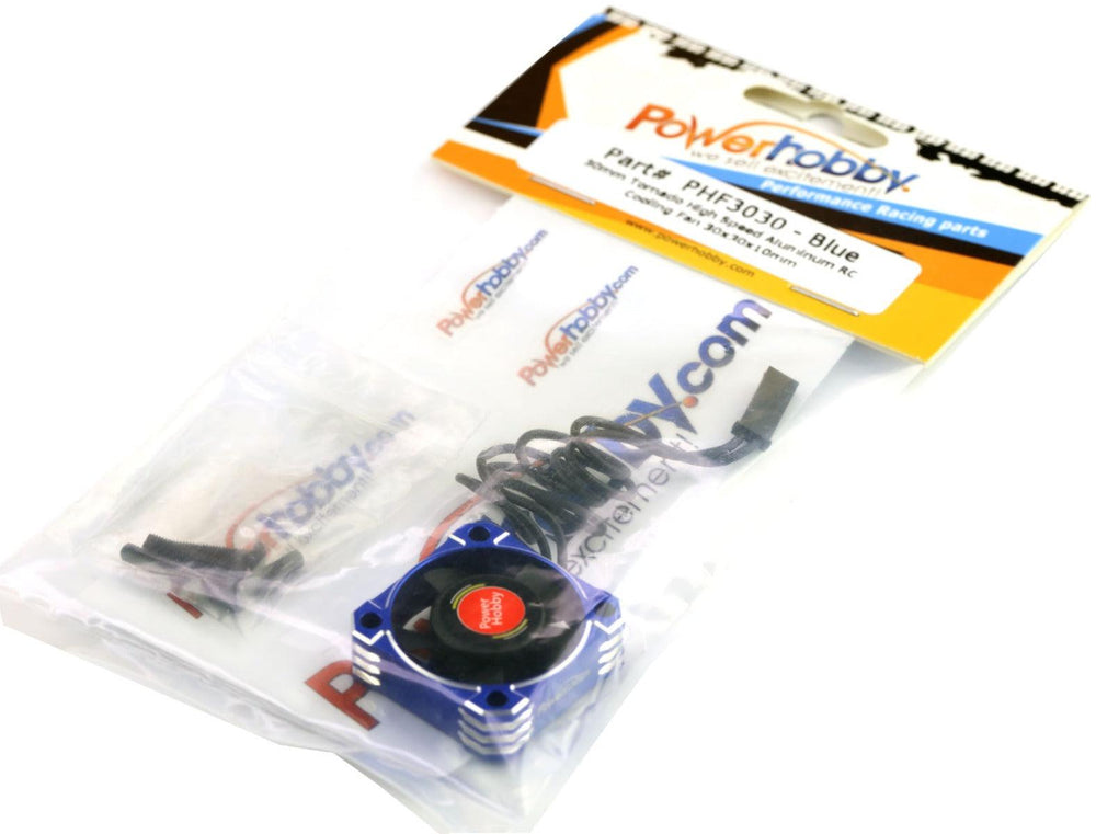 Powerhobby 30x30x10 Tornado High Speed Aluminum RC Cooling Fan 30MM