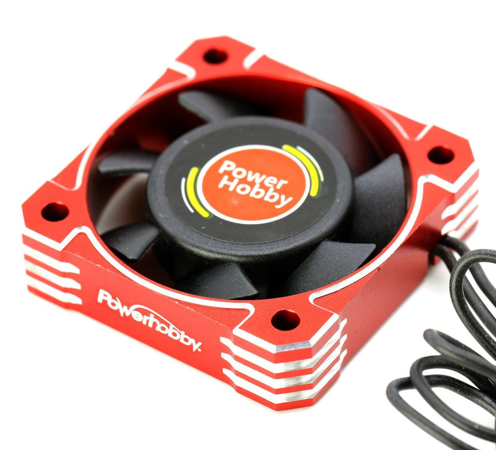 Powerhobby 40mm Aluminum Tornado High Speed HV RC Cooling Fan Red