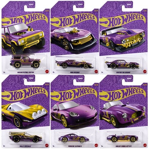 Hot Wheels Pearl and Chrome, Purple, 57th Anniversary Collection, 1:64 Scale Diecast Cars - Echo Six Hobbies