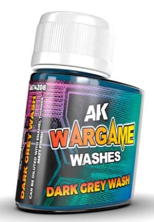 Black Forest® Hobby Supply Co AK Interactive 14208 Wargame: Dark Grey Wash Enamel 35ml Bottle — Paints, Tools, Supplies > AK