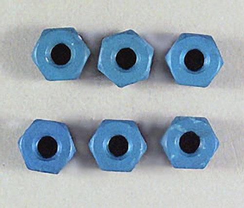 Associated 6943 8-32 Blue Aluminum Locknut (6) SC10/ GT RC10B44 RC10T4 / GT