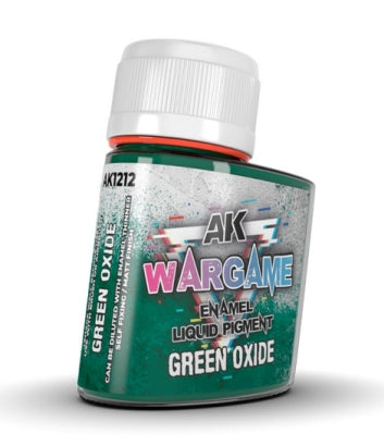 Black Forest® Hobby Supply Co AK Interactive 1212 Wargame: Green Oxide Liquid Pigment Enamel 35ml Bottle — Paints, Tools,