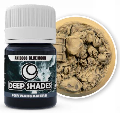 Black Forest® Hobby Supply Co AK Interactive 13008 Deep Shades for Wargamers: Blue Moon Acrylic 30ml Bottle — Paints, Tools,