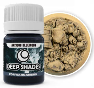 Black Forest® Hobby Supply Co AK Interactive 13008 Deep Shades for Wargamers: Blue Moon Acrylic 30ml Bottle — Paints, Tools,