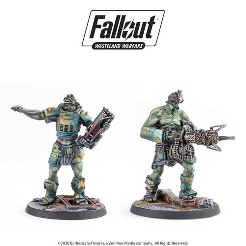 Little Shop of Magic Fallout: Wasteland Warfare - Super Mutants - Overlord and Fist — Miniatures