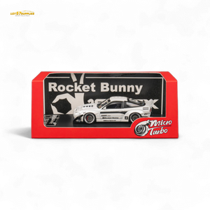 MicroTurbo Custom 180SX - Pandem Rocket Bunny White 1:64