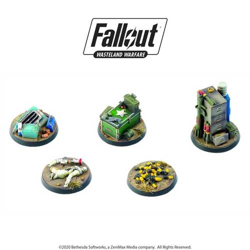 Little Shop of Magic Fallout: Wasteland Warfare - Terrain Expansion - Objective Markers 2 — Miniatures