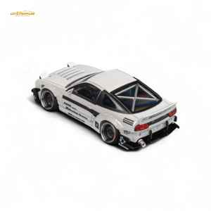 MicroTurbo Custom 180SX - Pandem Rocket Bunny White 1:64