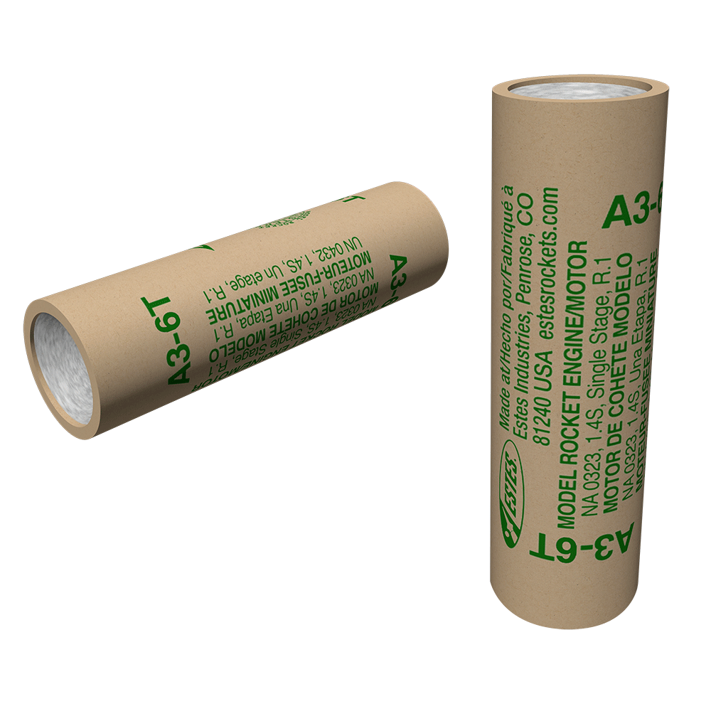 ESTES - A3-6T Model Rocket Engines