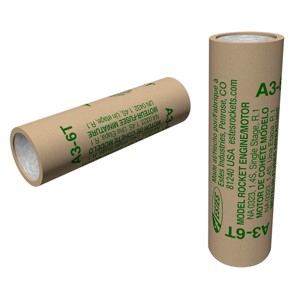 ESTES - A3-6T Model Rocket Engines