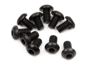 HPI 100864 Button Head Screw M2.5x4mm 1.5mm Hex Socket (10) Savage XS Flux