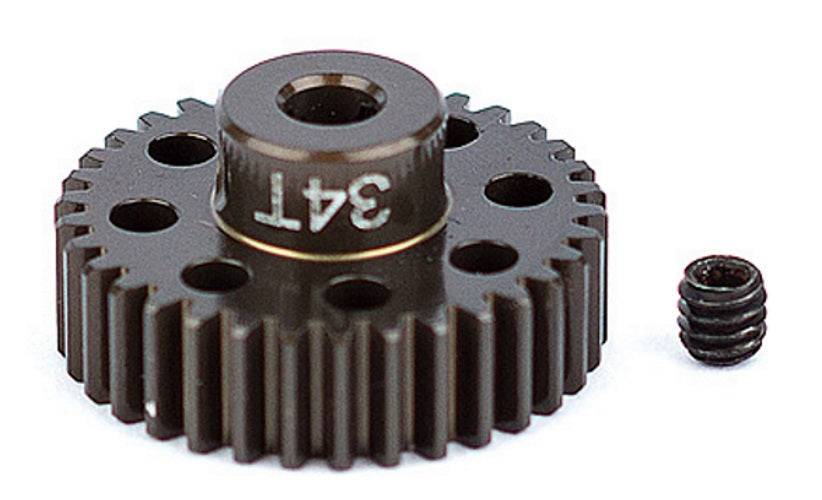 Associated 1352 Aluminum Pinion Gear 34T 48P 1/8 Shaft SC10 B44 RC10 / T RC12L3