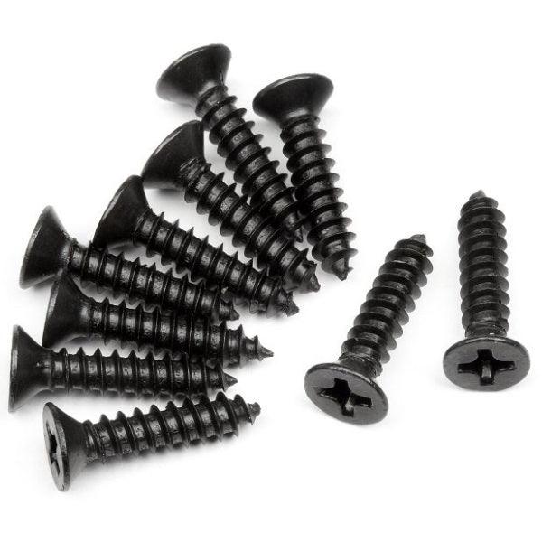 HPI Racing 101245 TP Flat Head Screw M3 14mm Bullet ST MT 3.0 / Bullet Flux