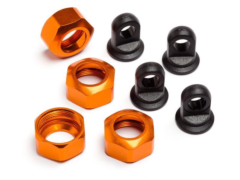 HPI Racing 101752 Shock Caps Orange (4) Trophy Truggy / Buggy