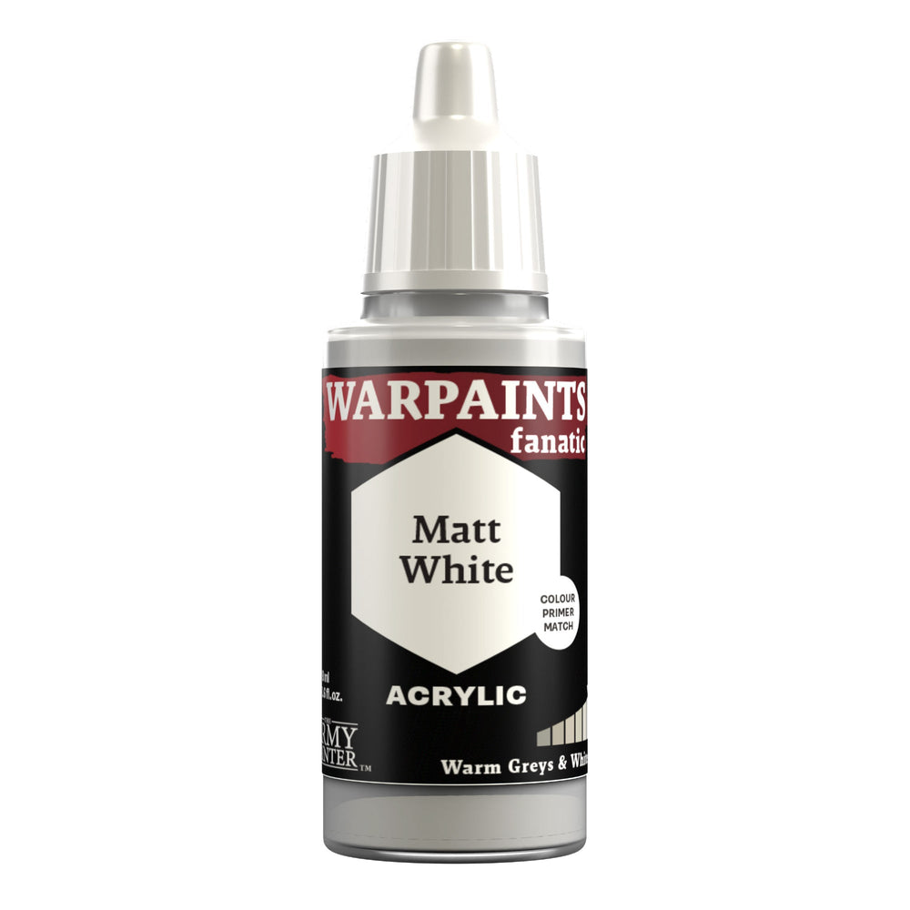 Army Painter Warpaints Fanatic: Matt White 18ml - Echo Six Hobbies