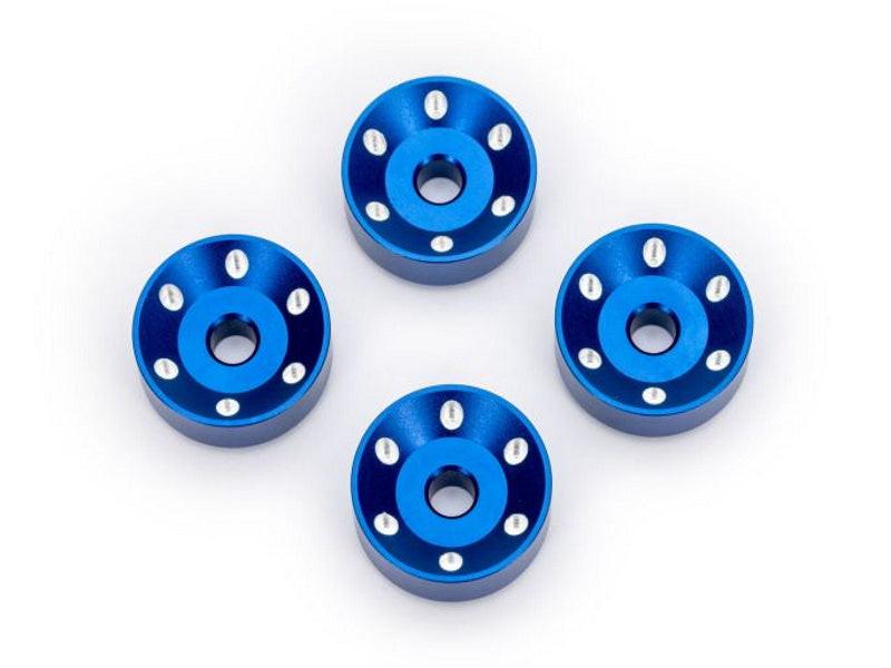 PowerHobby Traxxas 10257-BLUE (4) Wheel Washers Machined Aluminum For Maxx Slash