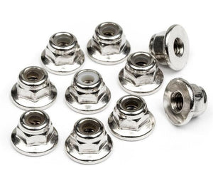 HPI Racing 103671 Flanged Steel Locknut M3 (10pcs) RTR Vorza / Apache
