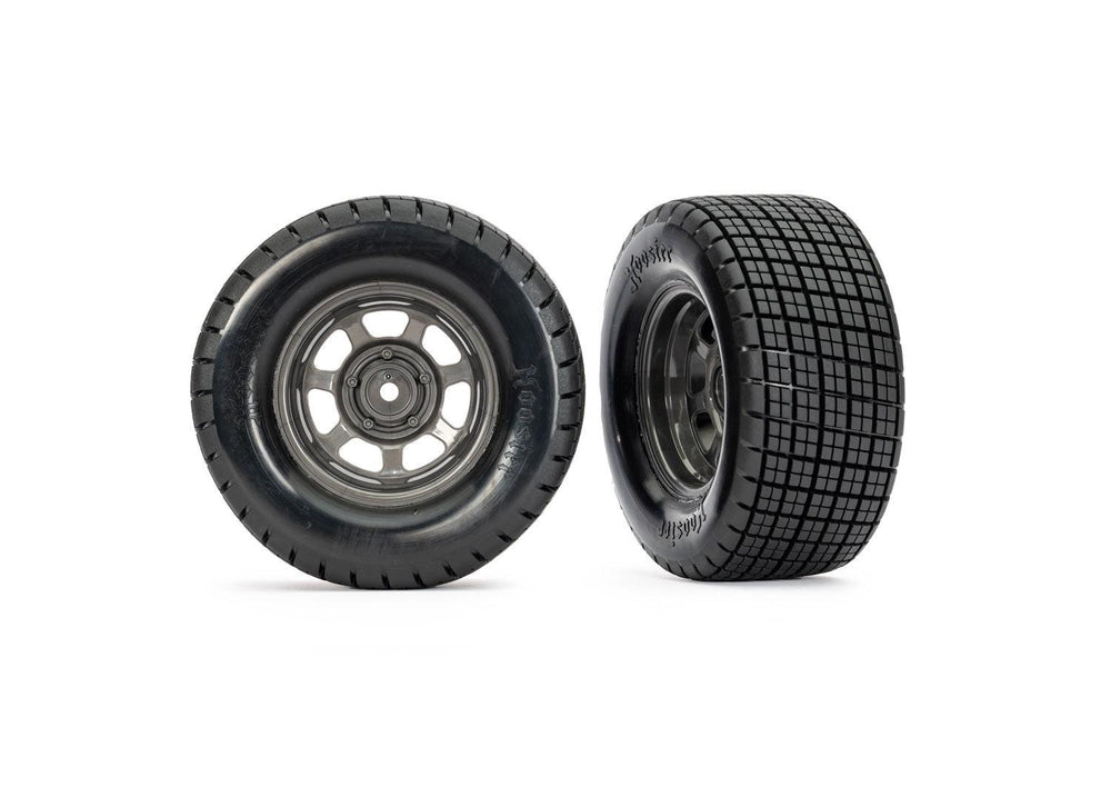 Traxxas 10473 Dirt Oval Front Wheels w/ Hoosier Tires (2)