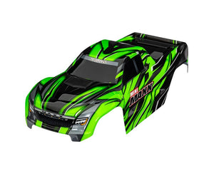 Traxxas 10711-GRN Green / Black Painted Body with Decals Applied for Mini Maxx