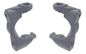 Traxxas 10732-GRAY Left and Right Caster blocks (c-hubs) Gray fits Mini Maxx.