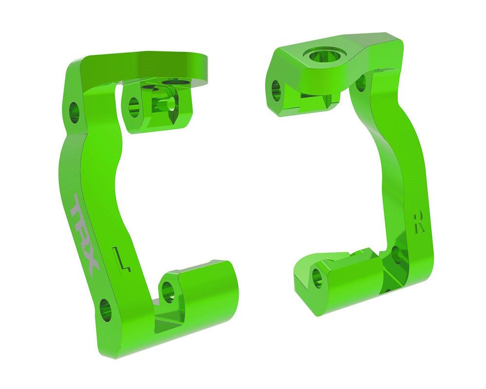 PowerHobby Traxxas 10733-GRN Green L & R Aluminum Caster Blocks (C-hubs) fits Mini Maxx