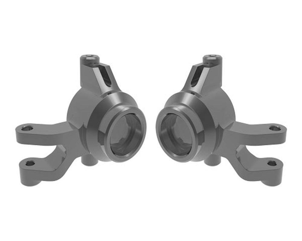 PowerHobby Traxxas 10734-GRAY Gray Aluminum Left and Right Steering Blocks fits Mini Maxx