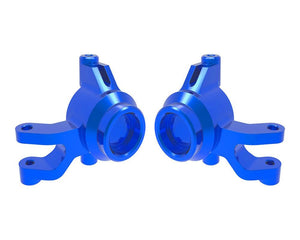 Traxxas 10734-BLUE Blue Aluminum Left and Right Steering Blocks fits Mini Maxx