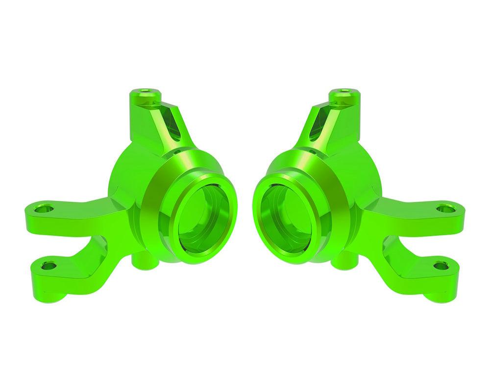 PowerHobby Traxxas 10734-GRN Green Aluminum Left and Right Steering Blocks fits Mini Maxx
