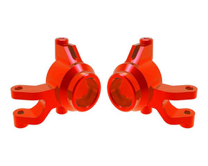 Traxxas 10734-RED Red Aluminum Left and Right Steering Blocks fits Mini Maxx
