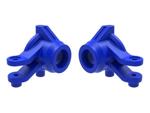 Traxxas 10736-BLUE Steering Blocks Left and Right (blue) fits Mini Maxx