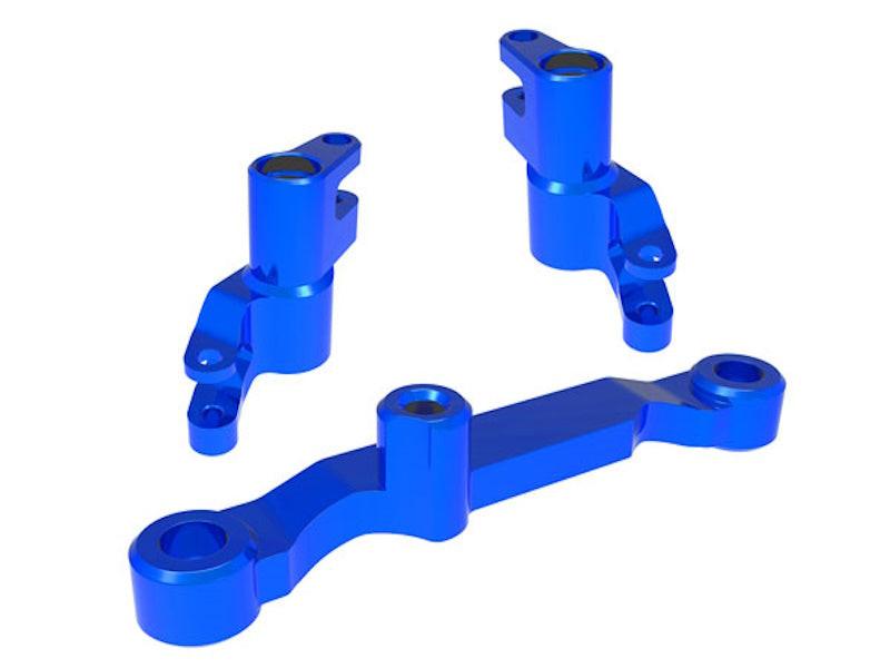 PowerHobby Traxxas 10743-BLUE Blue Aluminum Steering Bellcranks and Draglink fits Mini Maxx