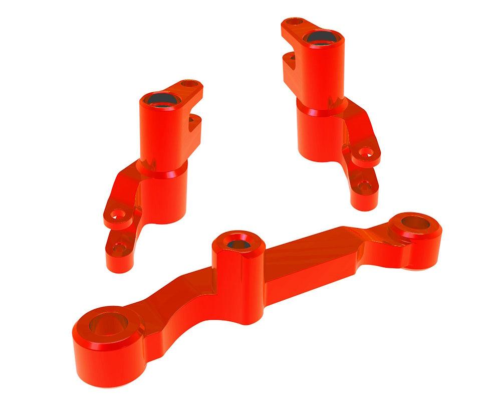 PowerHobby Traxxas 10743-RED Red Aluminum Steering Bellcranks and Draglink fits Mini Maxx