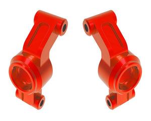 Traxxas 10751-RED Red Left and Right Aluminum Stub Axle Carriers fits Mini Maxx