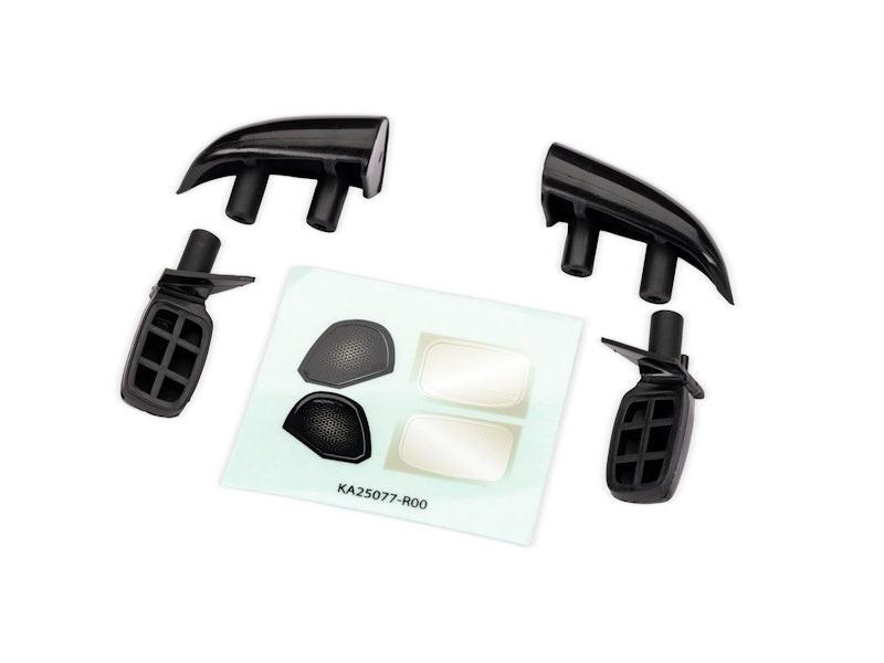 PowerHobby Traxxas 10818-BLK Black Side Mirrors and Roof Intakes