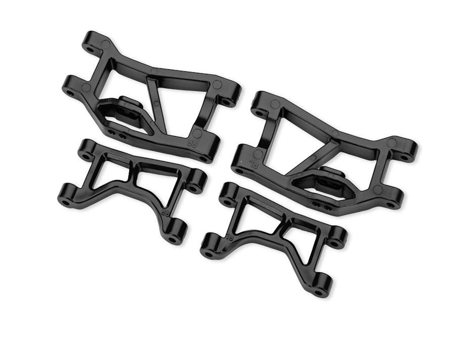 PowerHobby Traxxas 10830 Black Rear Upper & Lower Suspension Arms L&R Rally, Mini Slash 4X4