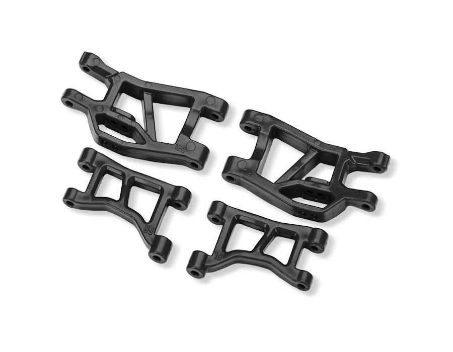 PowerHobby Traxxas 10831 Black Front Upper+Lower Suspension Arms L&R Mini Rally/Mini Slash