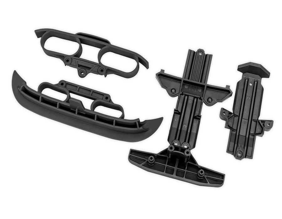 PowerHobby Traxxas 10837-BLK Black Bumpers and Skid Plates for Mini Rally VXL Ford RS200