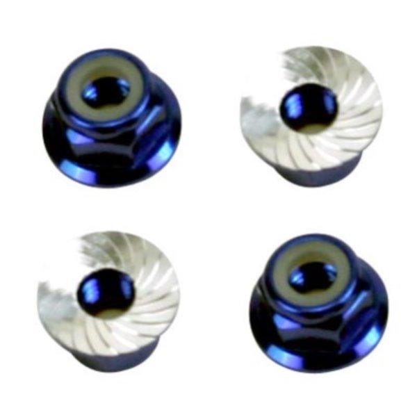 Ofna Racing 10993 Nylok Nut Serated CNC 4mm (4Pieces) Jammin JL-10 Drift