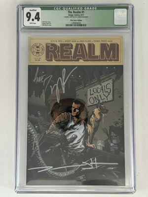 [Triple Signed by Seth Peck | Jeremy Haun | ] The Realm #1 CGC 9.4 Green Label Exclusive Var
