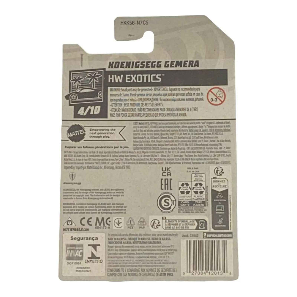 Hot Wheels Koenigsegg Gemera - Exotics Series 4/10