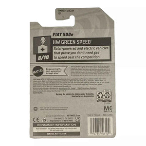 Hot Wheels Fiat 500e - Green Speed Series 8/10