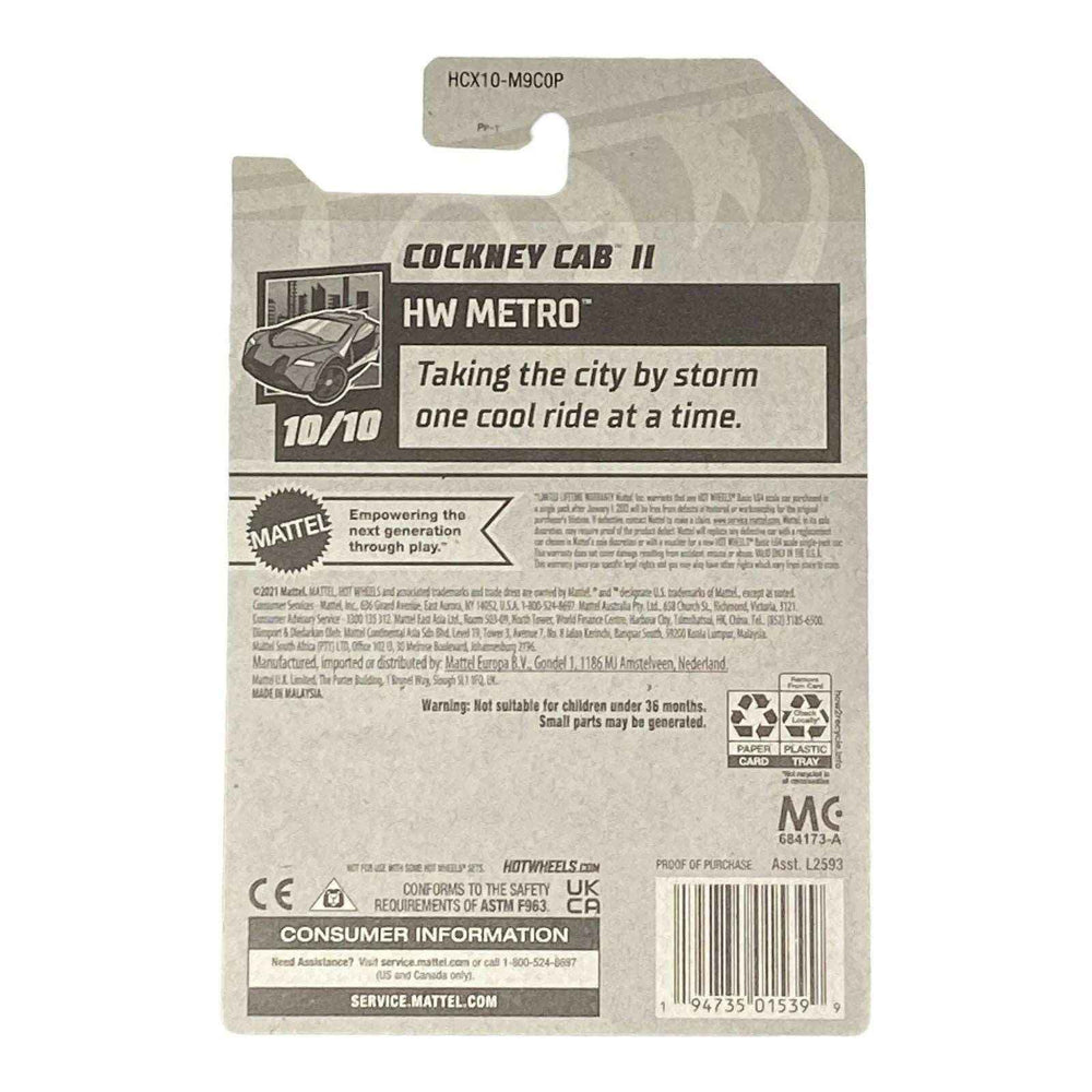 Hot Wheels Cockney Cab II - Metro Series 10/10