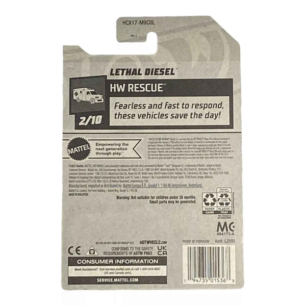 Hot Wheels Lethal Diesel - Rescue Series 2/10