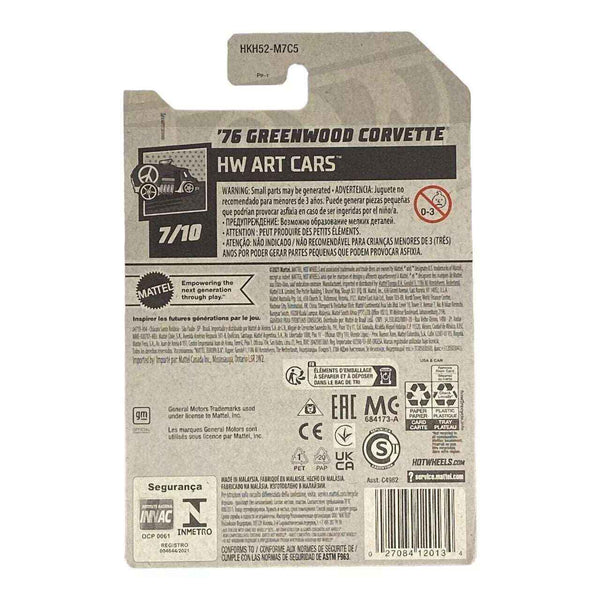 Hot Wheels '76 Greenwood Corvette - Art Cars Series 7/10