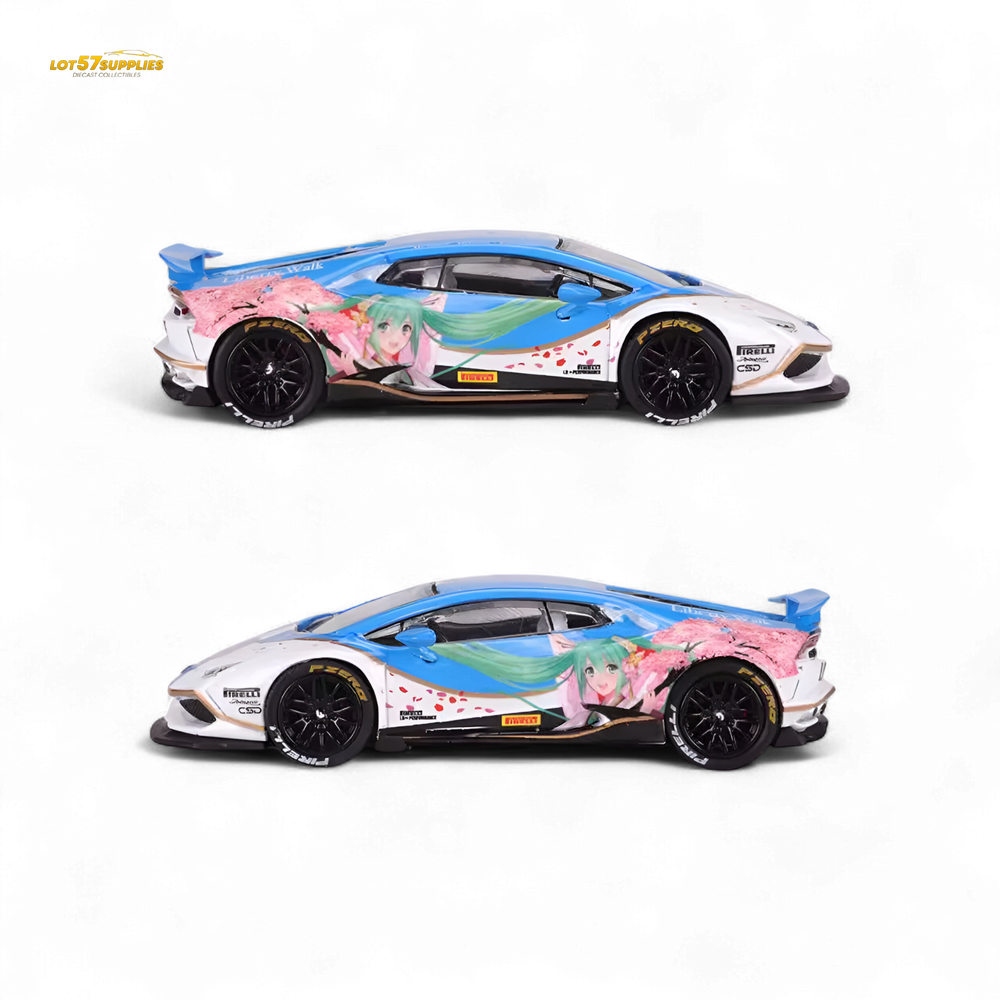 King Model Lamborghini Huracan LP610 LB 1.0 Hatsune Blue 1:64