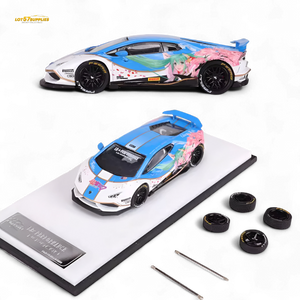 King Model Lamborghini Huracan LP610 LB 1.0 Hatsune Blue 1:64