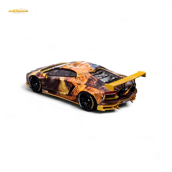 King Model Lamborghini Aventador LP700-4 LB 1.0 Tiger Racing Sports 1:64