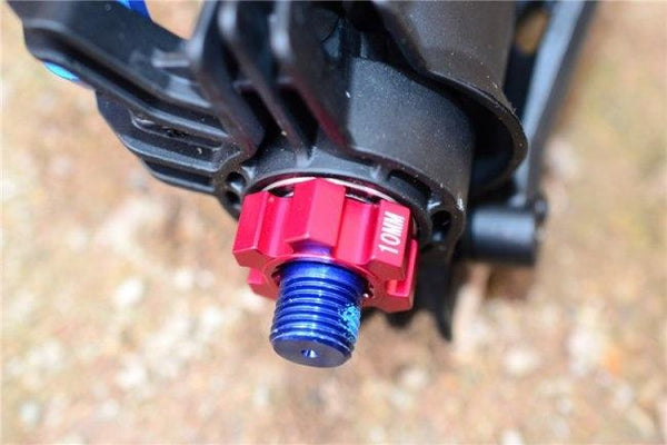 GPM ALUMINUM WHEEL HEX (10MM THICKNESS) TRAXXAS X-MAXX 4X4 RED