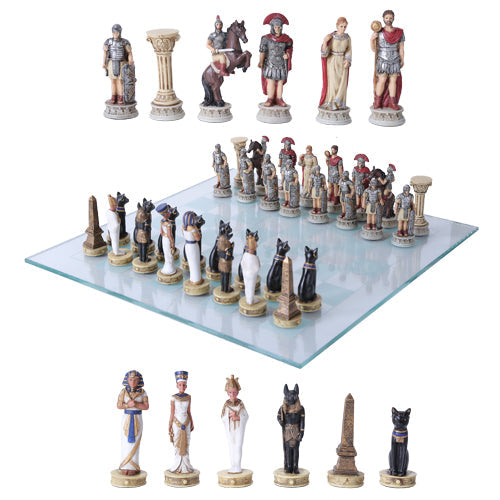 Little Shop of Magic Egyptian Vs Roman Chess Set — Board Game